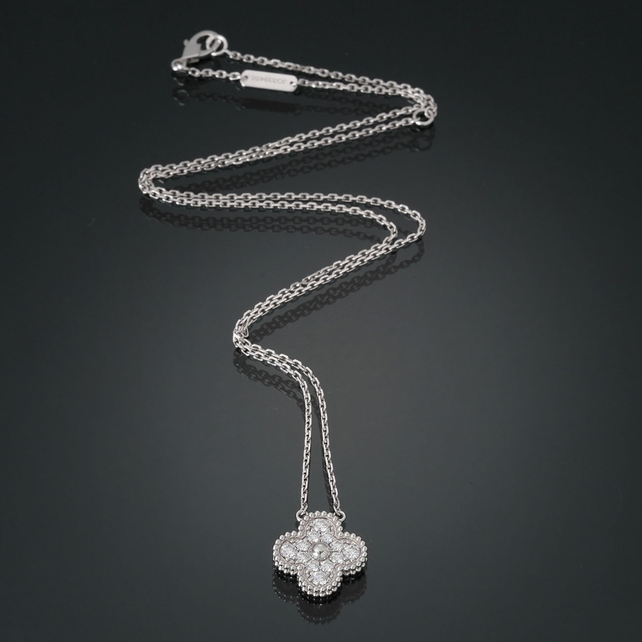 VAN CLEEF & ARPELS(USED)반클리프 VCARA46100 빈티지 다이아 알함브라 네크리스